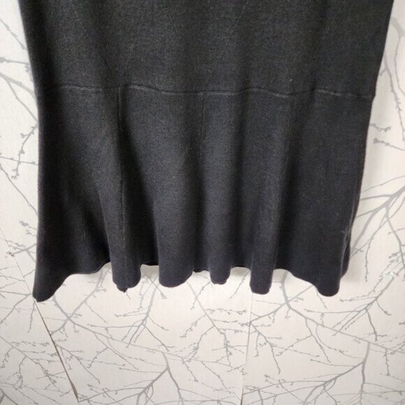 Lauren Vidal Black Wool Angora Blend Knit Pull On Maxi Skirt - Picture 3 of 6